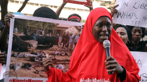 219 Pics: #Bringbackourgirls group pour to the street to protest killing of 47 Yobe students