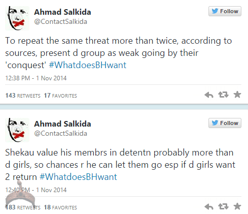 akin46 Full Analogy Of What Boko Haram Wants By Ahmad Salkida Nigerian journalist #WhatDoesBHWant 