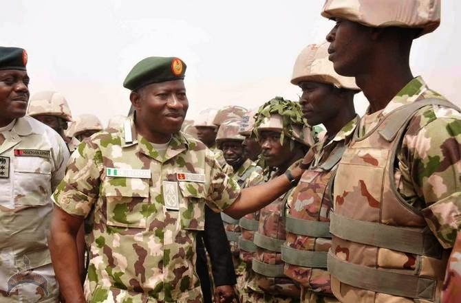 Commander in Chief of the Nigerian Armed Forces, Pres. Goodluck ...