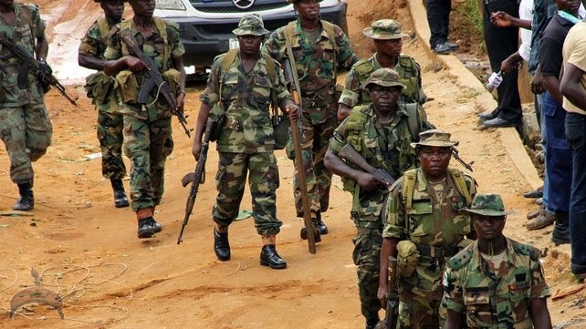 nigerian troops