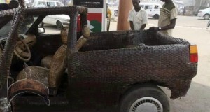 Hand woven car