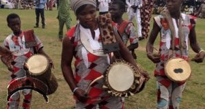 Gangan drummer