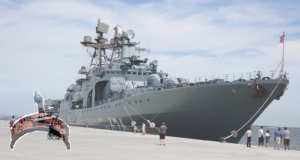 The Russian destroyer Vice-Admiral Kulakov