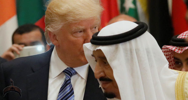 US President Donald Trump and Saudi Arabia’s King Salman bin Abdulaziz Al Saud attend the Arab Islamic American Summit in Riyadh, Saudi Arabia May 21, 2017. Photo: Reuters