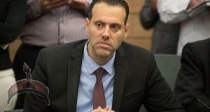 Likud MK Miki Zohar speaks during an Interior Affairs Committee meeting at the Knesset, in Jerusalem, February 20, 2018. (Yonatan Sindel/Flash90)