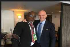 Amaju Pinnick and FIFA president Infantino