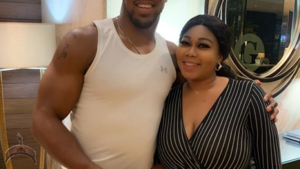 Constance Owoyomi Pictured With Anthony Joshua
