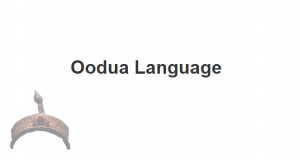 Oodua language
