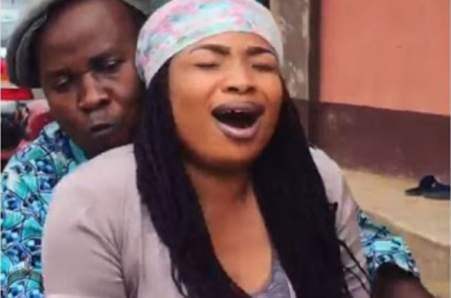 Actress Laide Bakare At The Top Of Her Voice As Wale Akorede Rocks Her On A Bike Photos Ọmọ