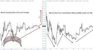 Inverted Bitcoin Price Chart