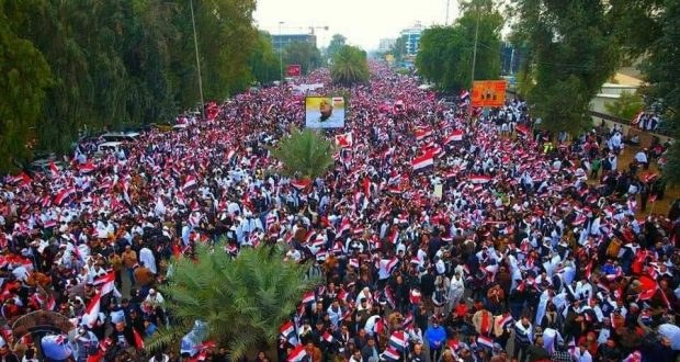 While no official number has been released, the march itself is likely one of the largest in the history of Iraq.