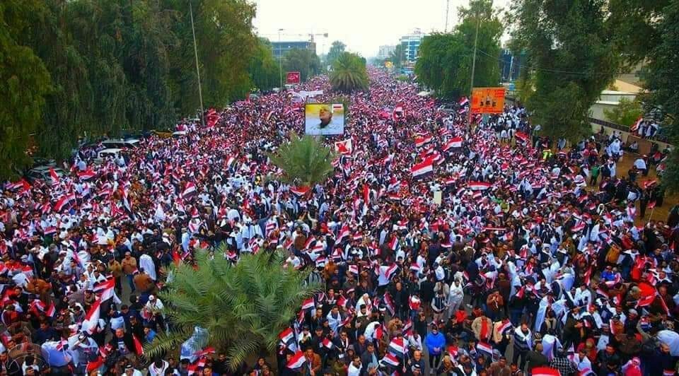 While no official number has been released, the march itself is likely one of the largest in the history of Iraq.
