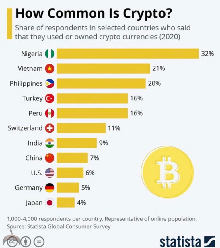 2020 percentage of crypto users