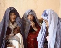 Fatima, Maliha and Nouria, at home in Kabul
