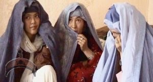 Fatima, Maliha and Nouria, at home in Kabul