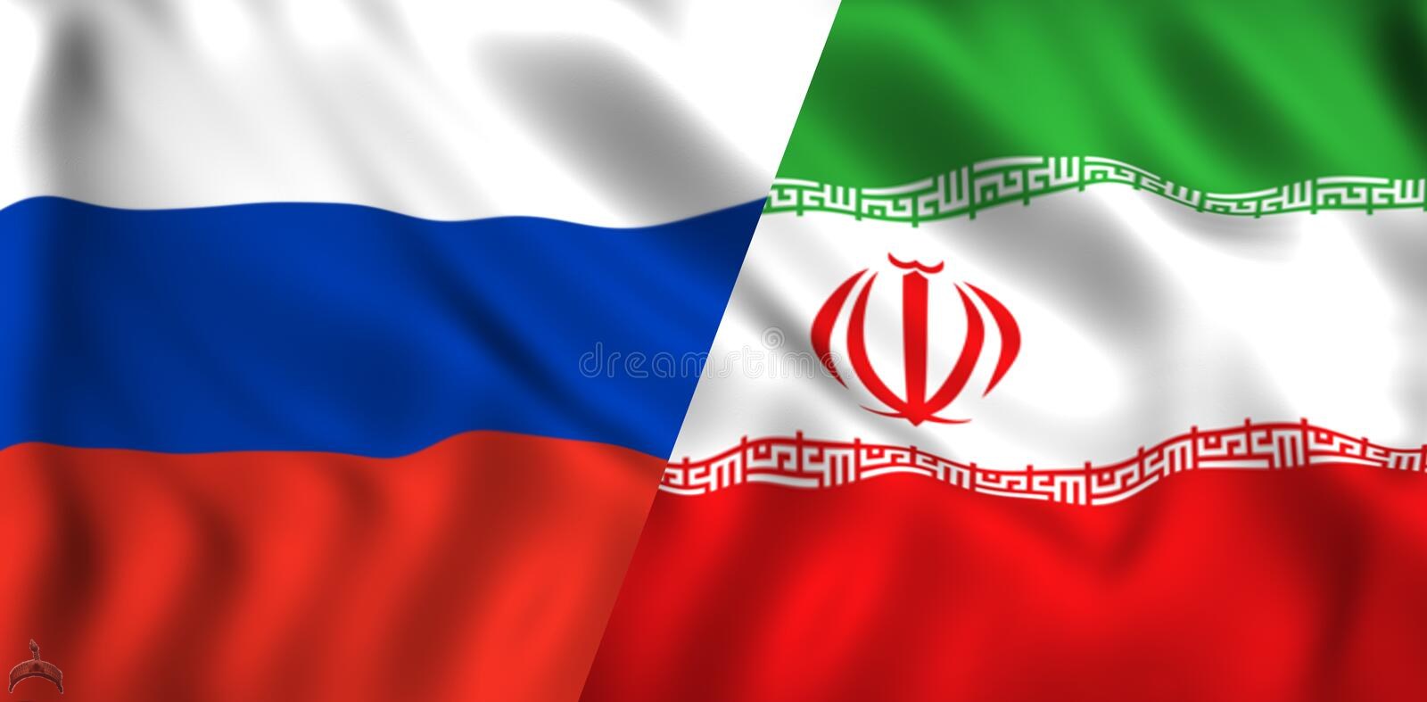 russia iran flag