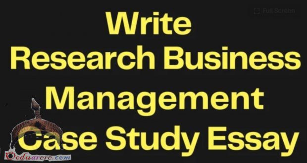 Business Case Study Essay 