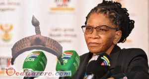 South Africa's Minister of Defence and Military Veterans Thandi Modise © Twitter / South African Government