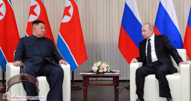 North Korean leader Kim Jong Un meets with Russian President Vladimir Putin in Vladivostok