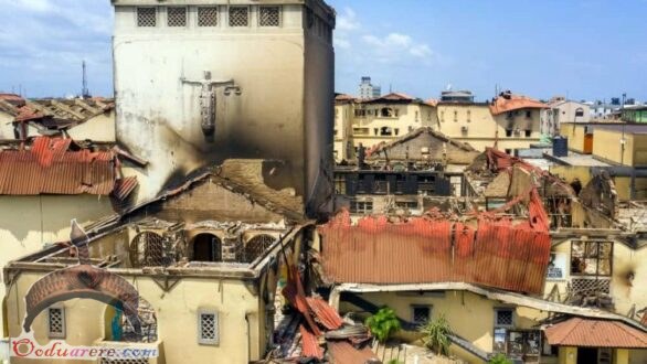 Places that was burnt during endsars protest in Lagos