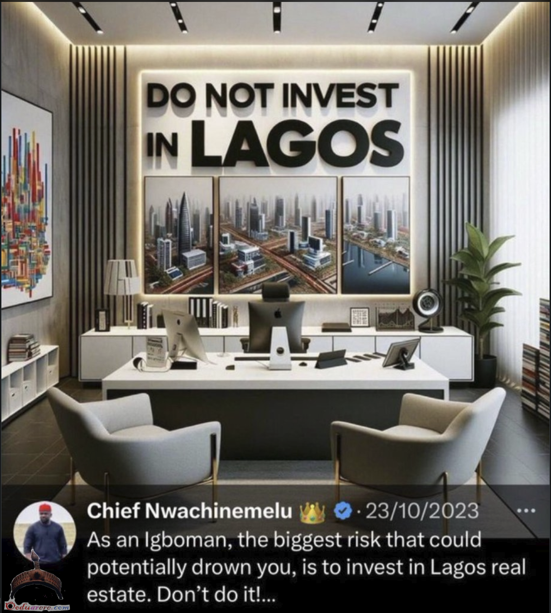 Do not invest in Lagos