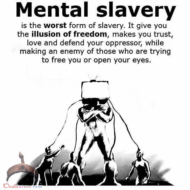 Africans mental slavery