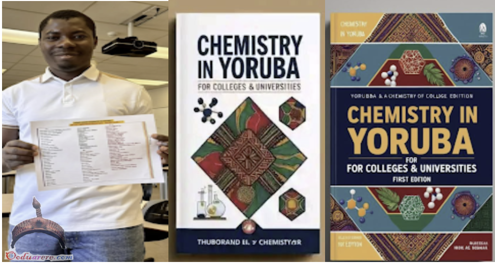 The first Chemistry textbook in Yoruba