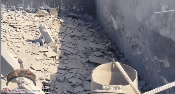In Sirik, water storage tanks were destroyed