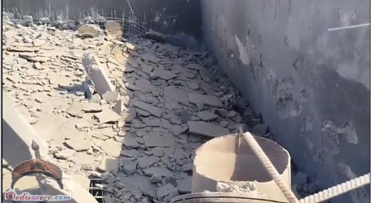 In Sirik, water storage tanks were destroyed