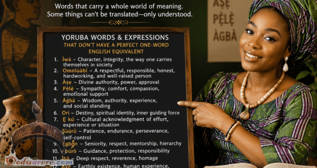 Ẹ Káàbọ̀ Beautiful Yoruba Words English Cannot Translate