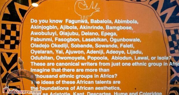 Lati Ọwọ Aworosaṣa Moyọ Okediji