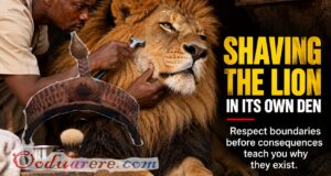 Shaving The Lion In Its Own Den Don’t Mistake Silence For Weakness