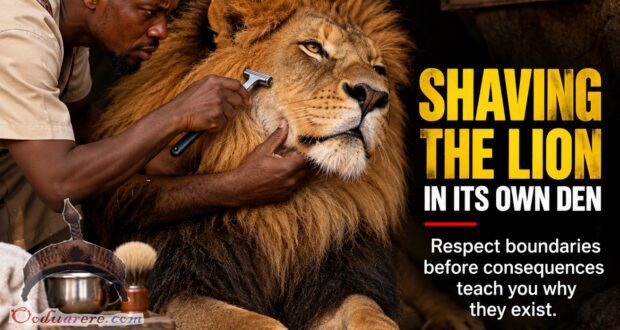 Shaving The Lion In Its Own Den Don’t Mistake Silence For Weakness